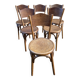 6 chaises bistrot café viennoise austria 1920s style Thonet bois courbé