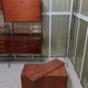 Library, 60s teak shelf on feet