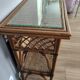 Vintage rattan console