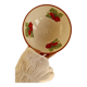 Small vintage ceramic drainer with radish pattern stoneware effect