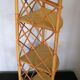 Rattan wall corner shelf