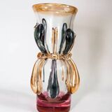 Ion Tamaian mouth-blown glass vase