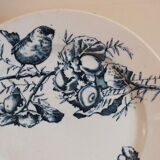 3 Flat plates in Iron Earth HB Choisy bird décor