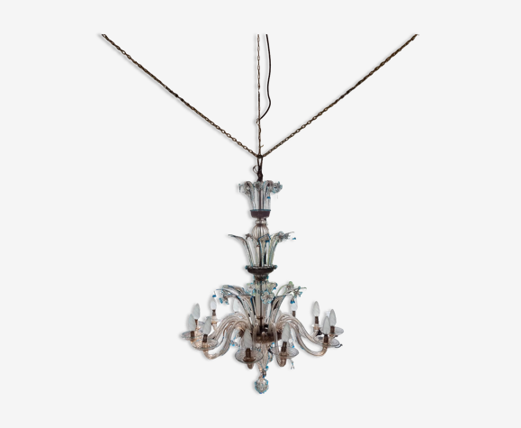 Lustre en verre de Murano