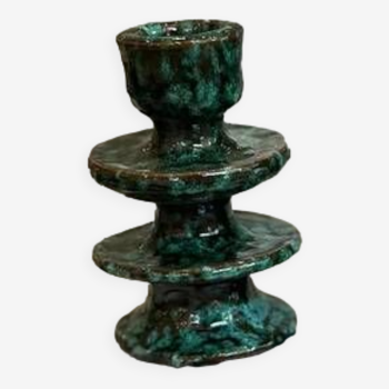 speckled green candle holder