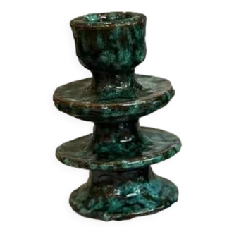 speckled green candle holder