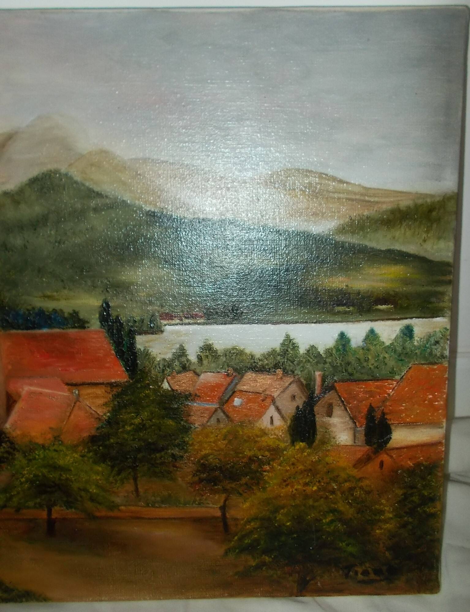 Oil painting landscape