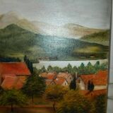 Oil painting on canvas landscape