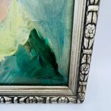 Painting head of a woman signed