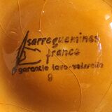 Vintage French oyster plate in Majolica from Sarreguemines