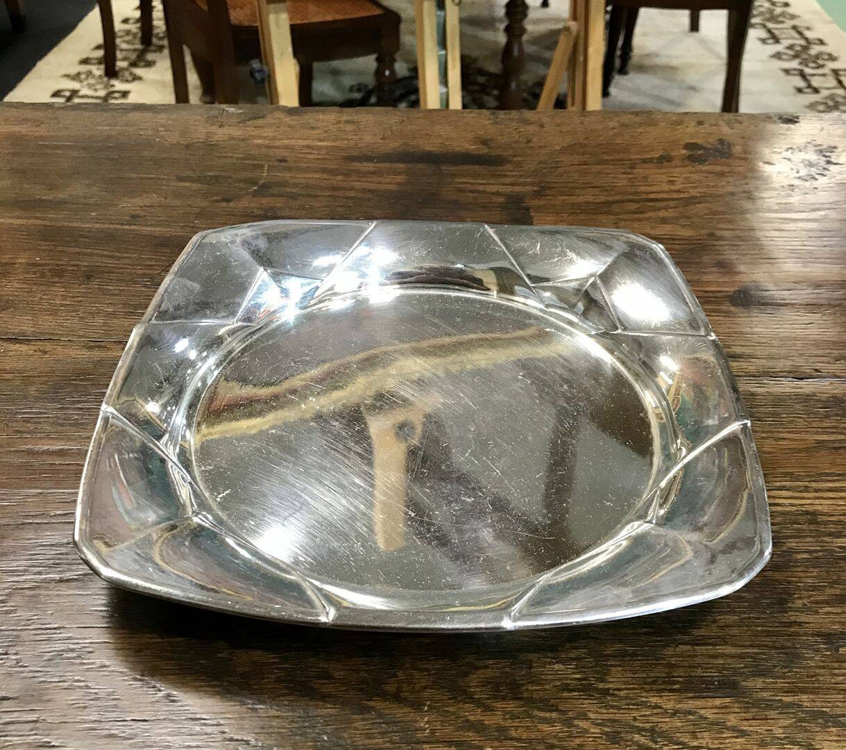 Gallia silver-plated dish, Christofle.