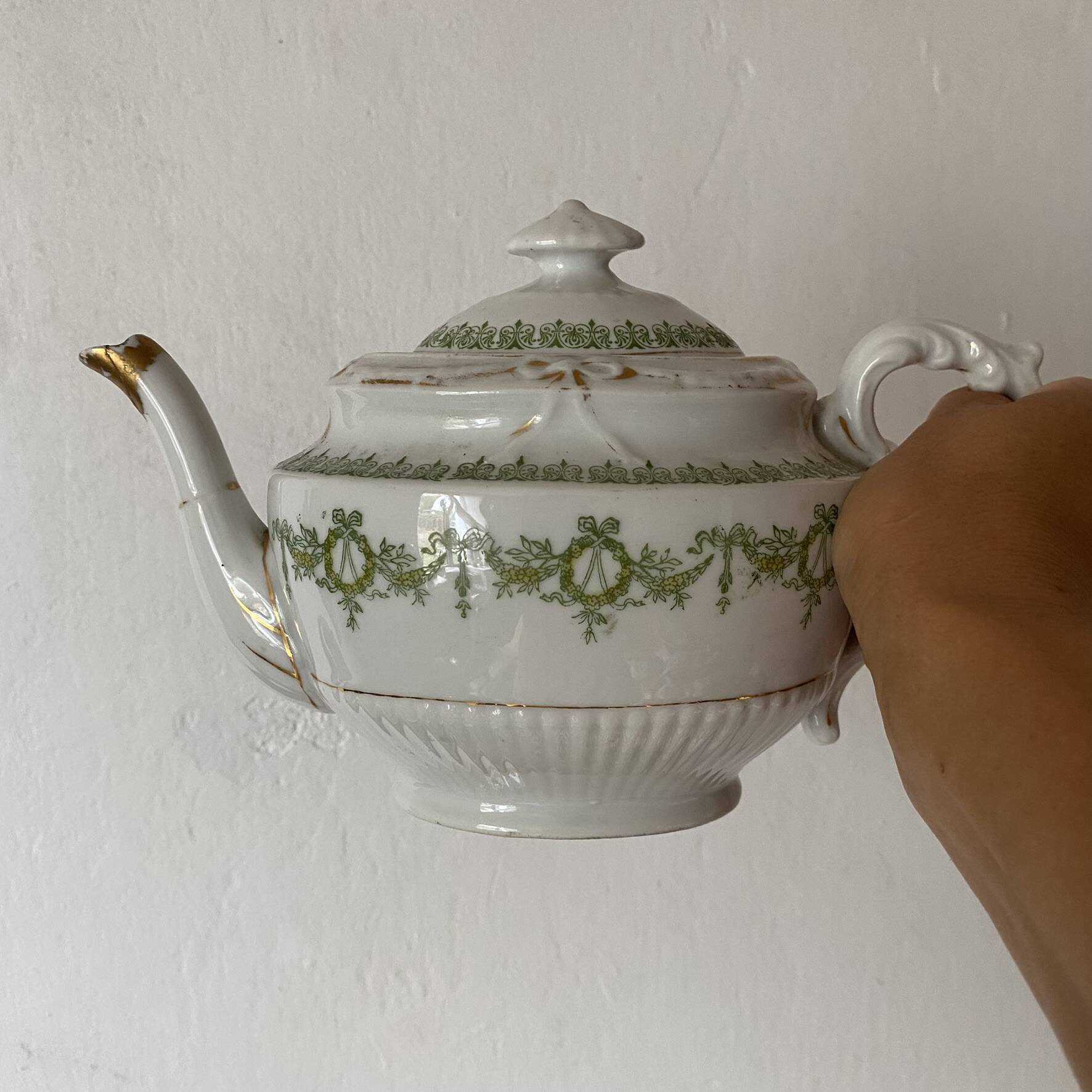 English porcelain teapot