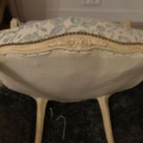 Armchair and its footrest Louis XV style