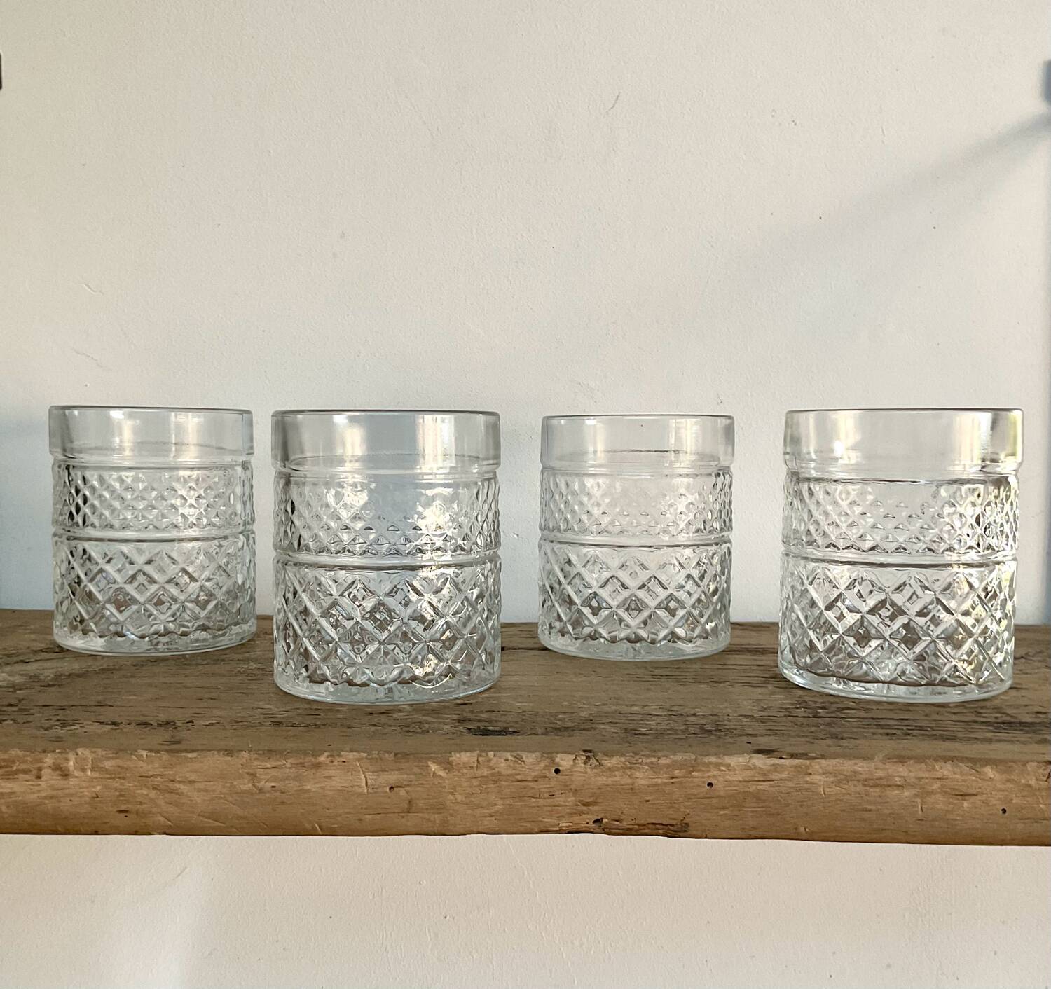 4 verres à whisky vintage 