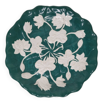 Earthenware dish from Creil and Montereau - Leboeuf Milliet 19th century Floral decoration