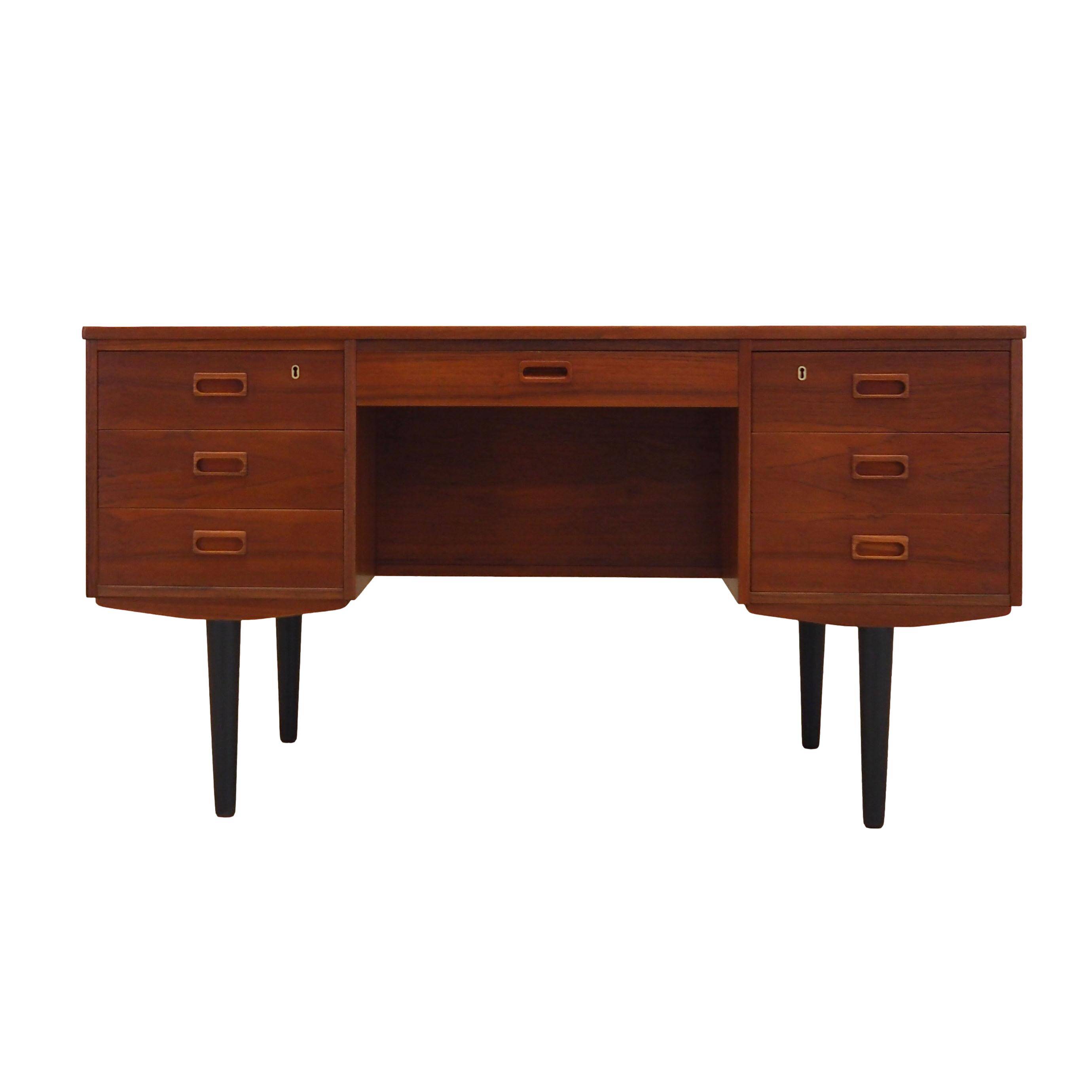 Teak desk, Danish design, 1970s, production: Denmark