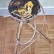 Porte plante en rotin vintage