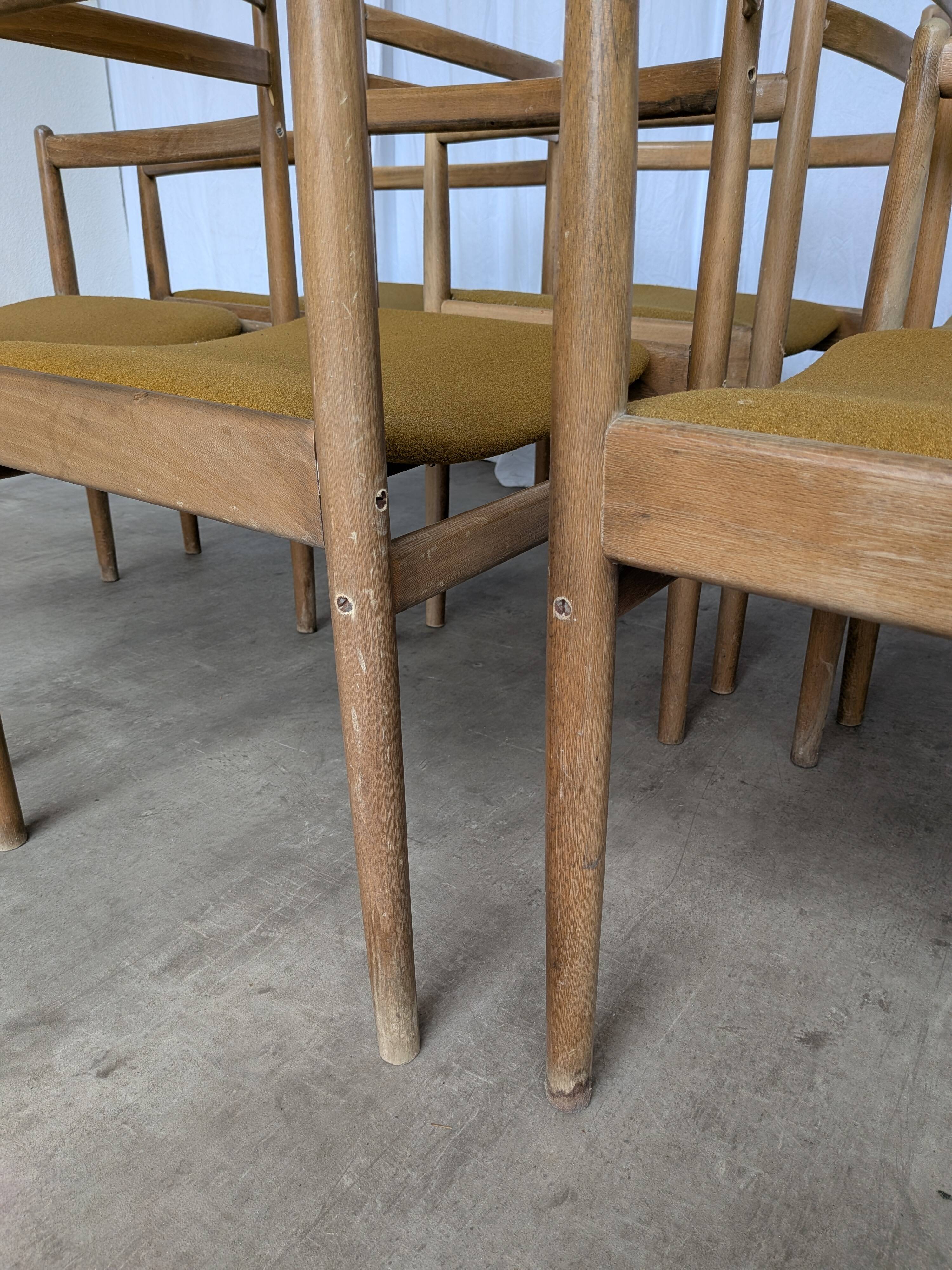 Set of 6 Mid Century STOL Kamnik Armchairs / Yugoslav Vintage Dining Chair