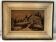 Tableau Alpin pyrogravé - Art Populaire Mid-Century - Ambiance Chalet
