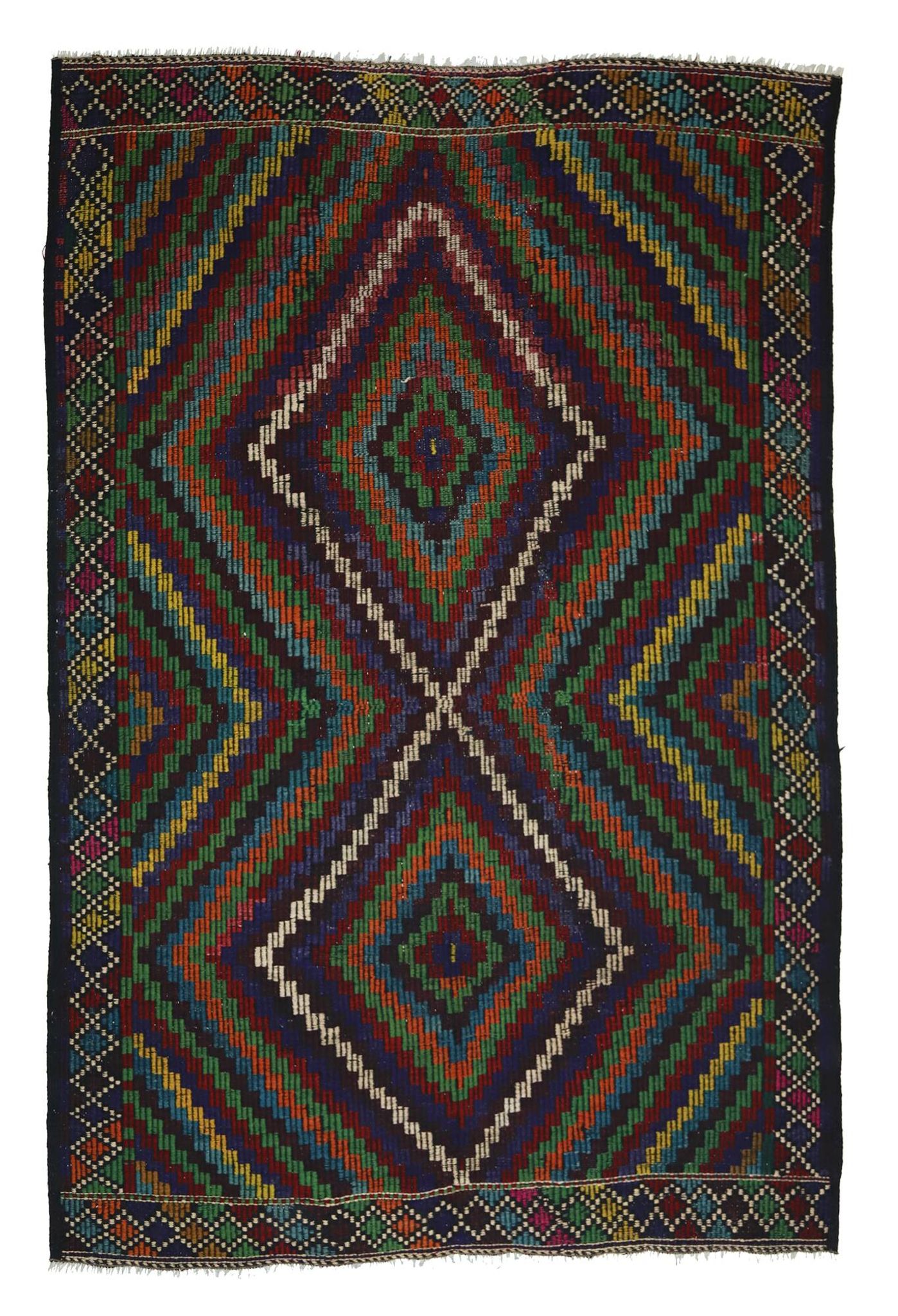 Handwoven Vintage Rug – Natural and Elegant 180x 251 cm