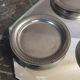 Set of 4 tin glass tops - Rose Tin