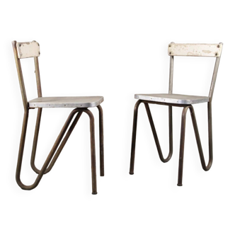 Paire de chaises modernistes 1930