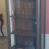 Classic style showcase in varnished wood