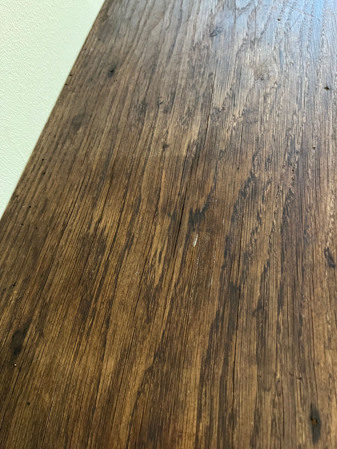 Antique wooden fireplace mantel