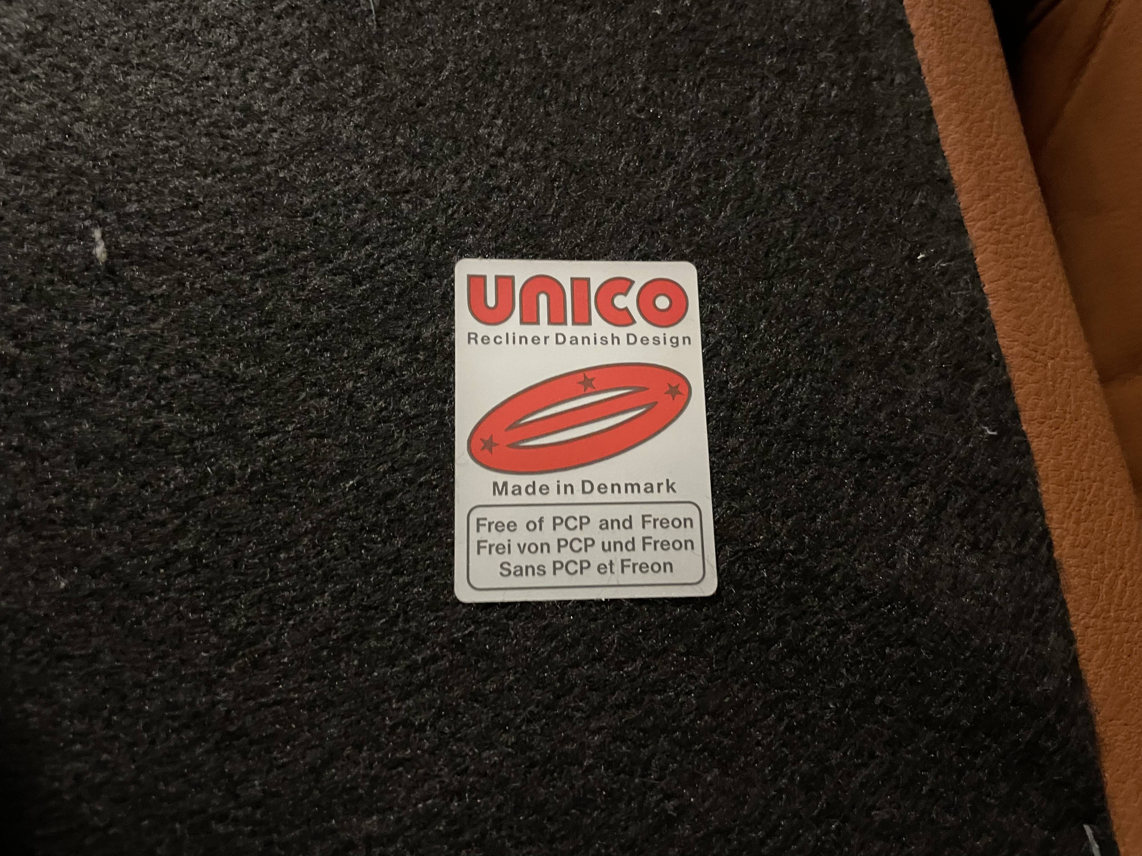 Unico leather armchair and ottoman