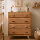 Art Deco wooden chest of drawers