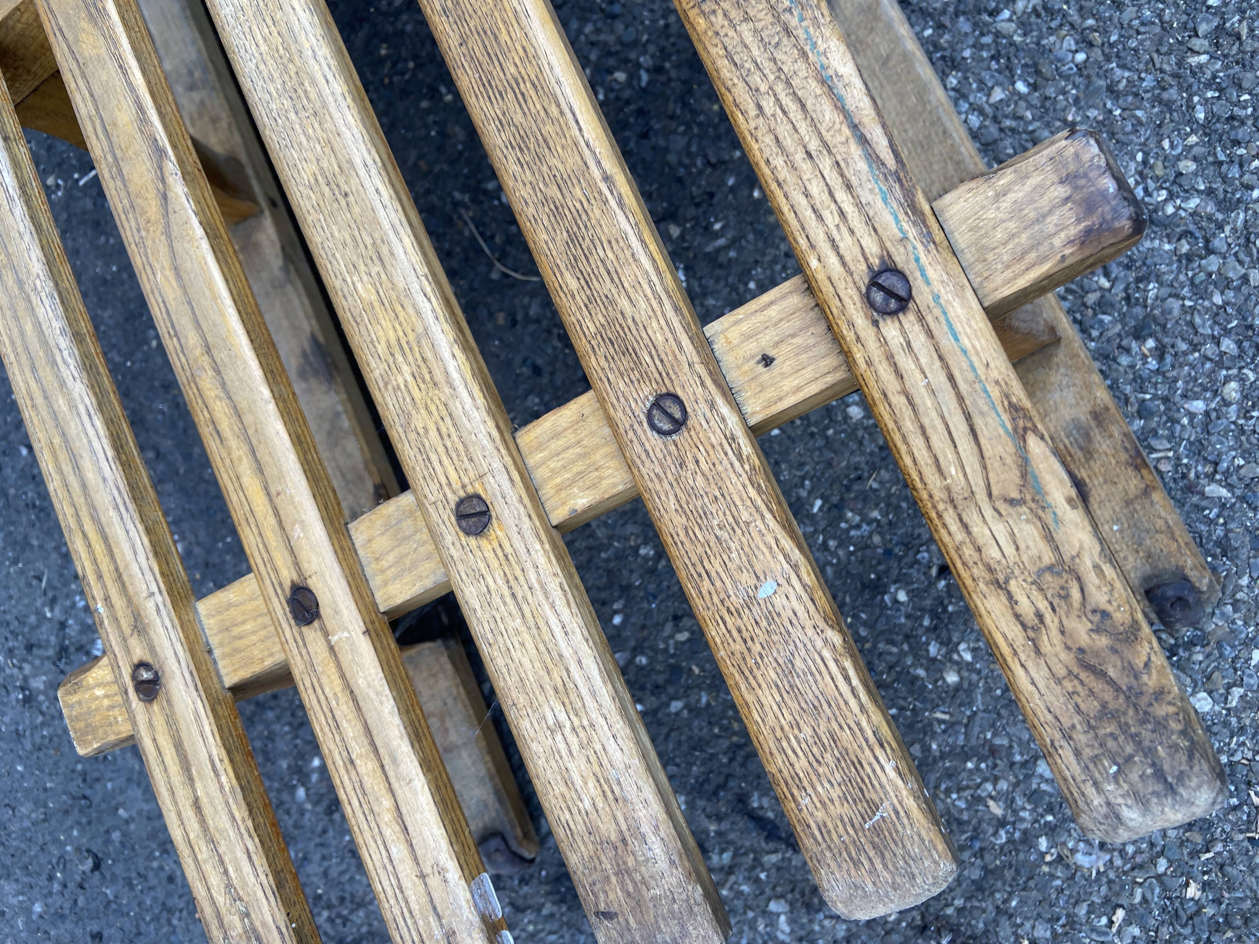 Luge traineau ancien alsace décoration noel primus 1950