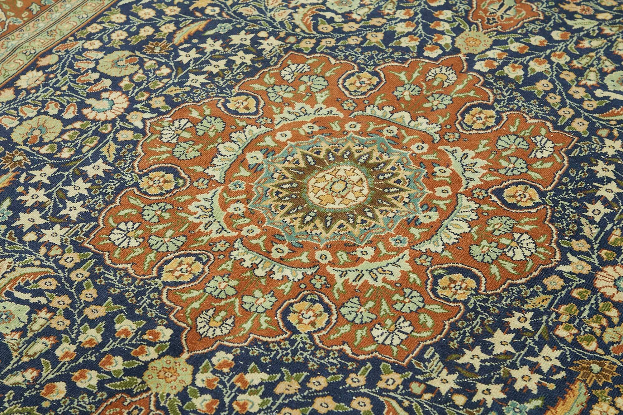 Tapis vintage en laine turque Kayseri 193 cm x 276 cm