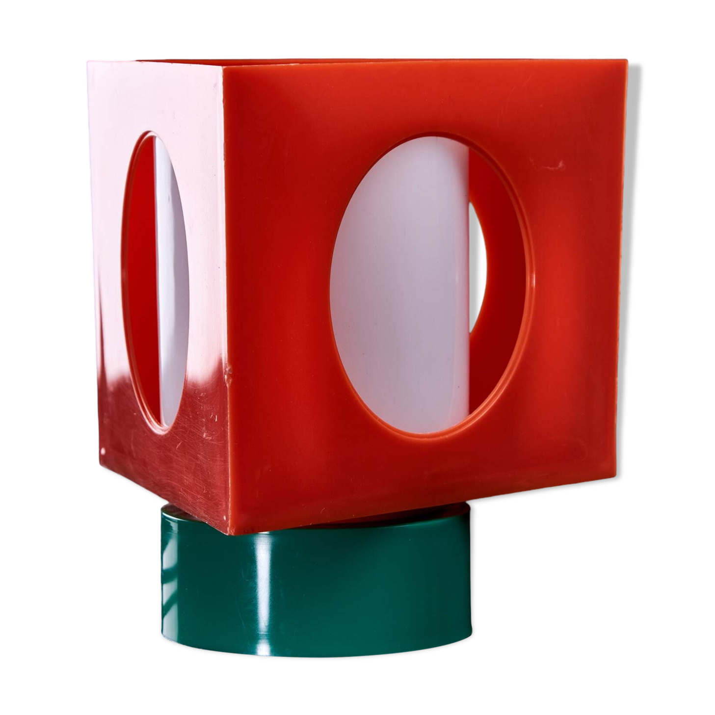 Geometrical, Orange Triangle-based Table Lamp