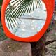 Miroir vintage orange années 70