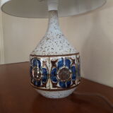 Enamelled sandstone lamp by Marianne Starck for Michael Andersen , Denmark , circa 1960