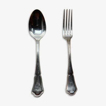 24 silver metal cutlery