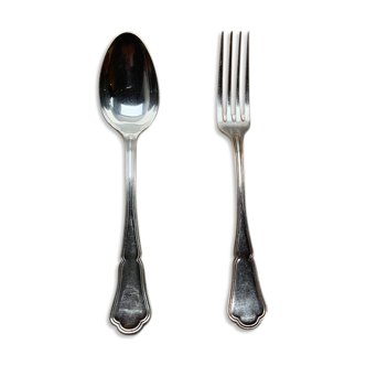 24 silver metal cutlery
