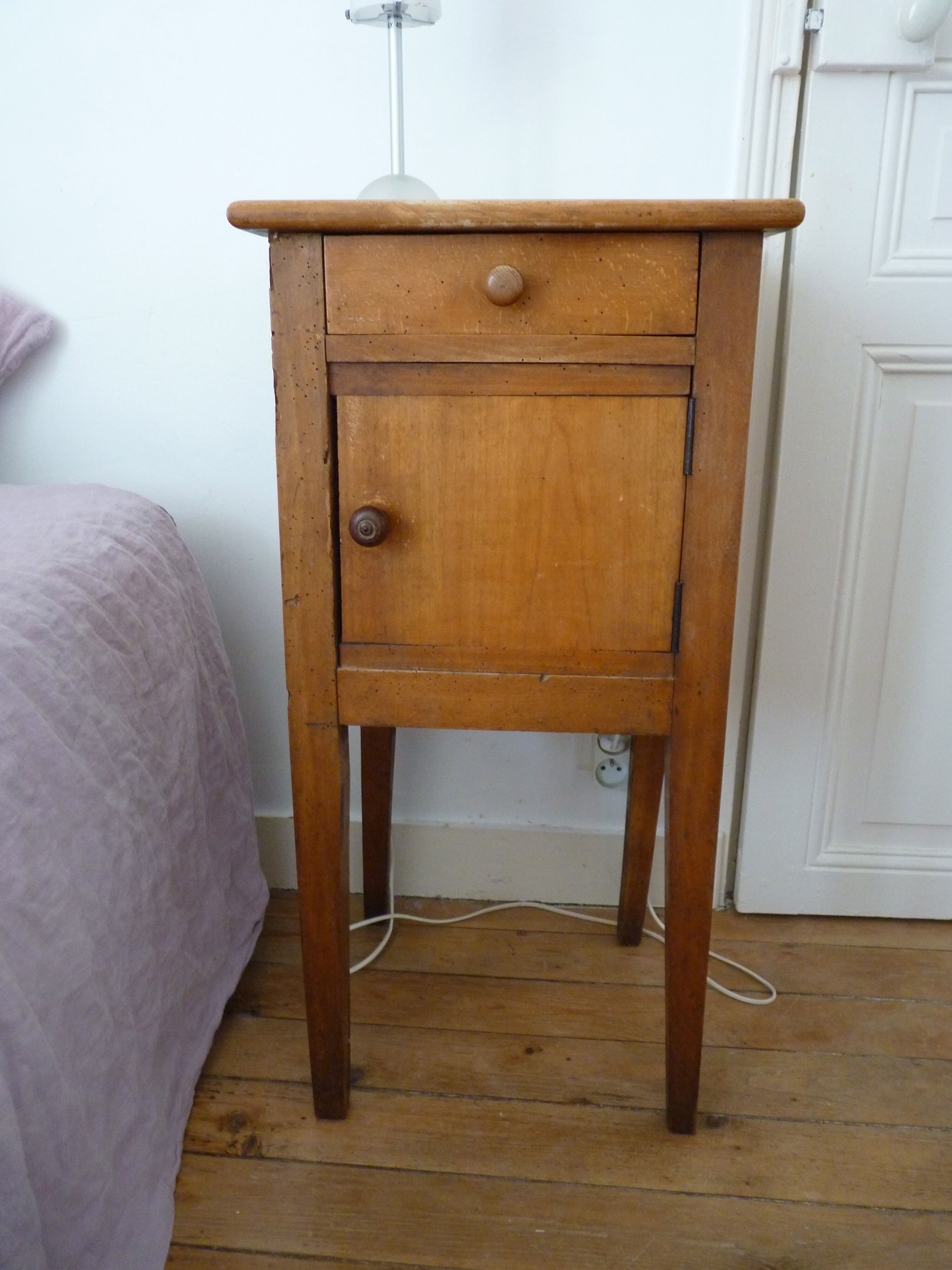Rustic bedside table