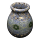 Gerbino vase in mixed clay with blue hues - Vallauris Mid-Century