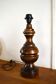 Lampe en bois tourné vintage 60s