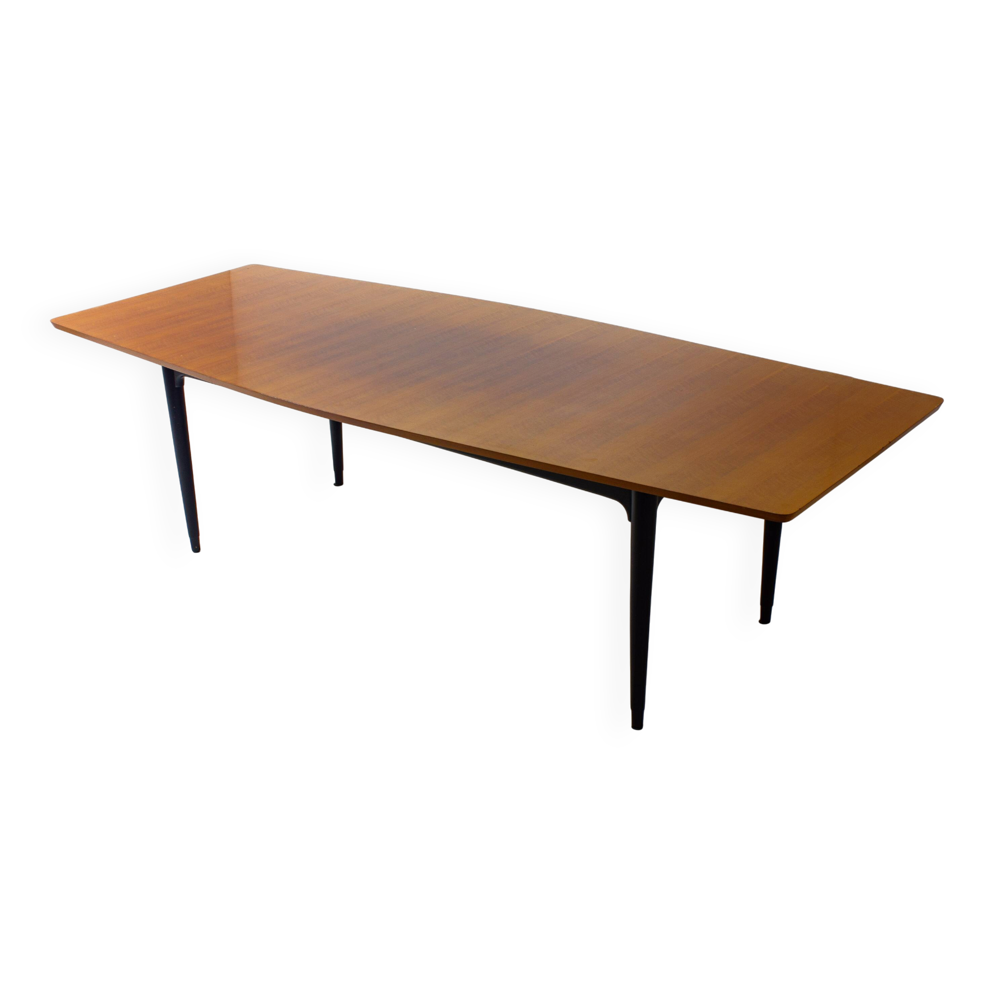 Rounded mid-century dining table, 1960s