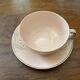 1930s art deco coffee service in pale pink earthenware with shell decoration