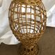 Head to rattan hat, milliner's marotte