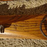 Pair of old wooden skis and metal bindings altiere