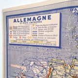 Map Germany and Europe 40s