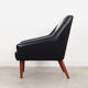 Leather armchair, danish design, 1970s, production: denmark