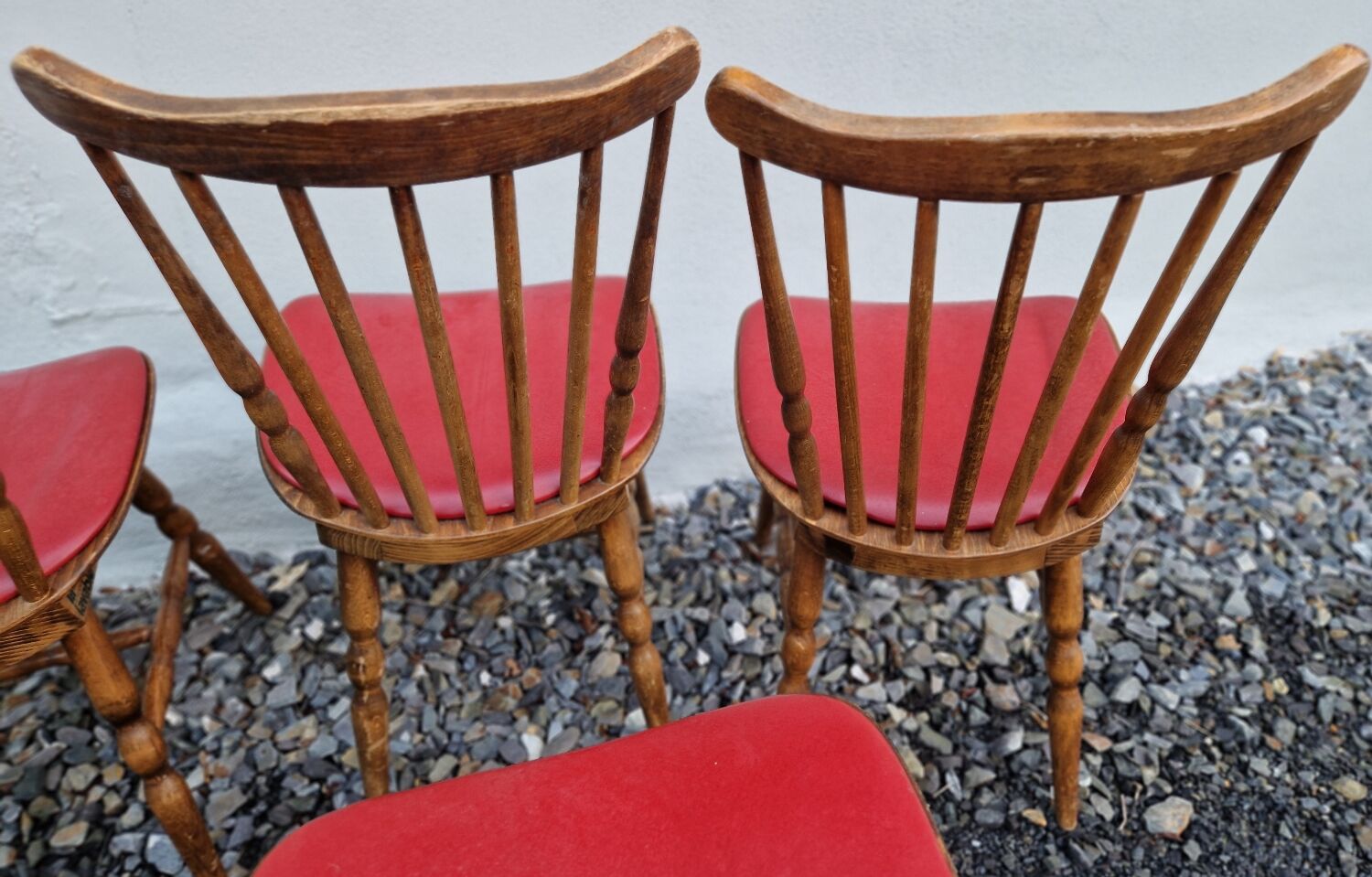 Set of 6 Baumann chairs in turned wood