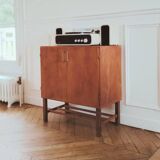 Renovated vintage vinyl cabinet, 1960s-70s.