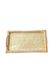 Plateau nacre et rotin vintage