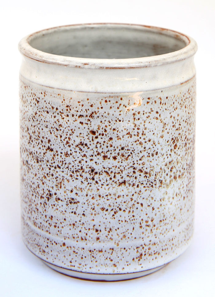 Ceramic pot and cherries by Michel Barbier, Vallauris